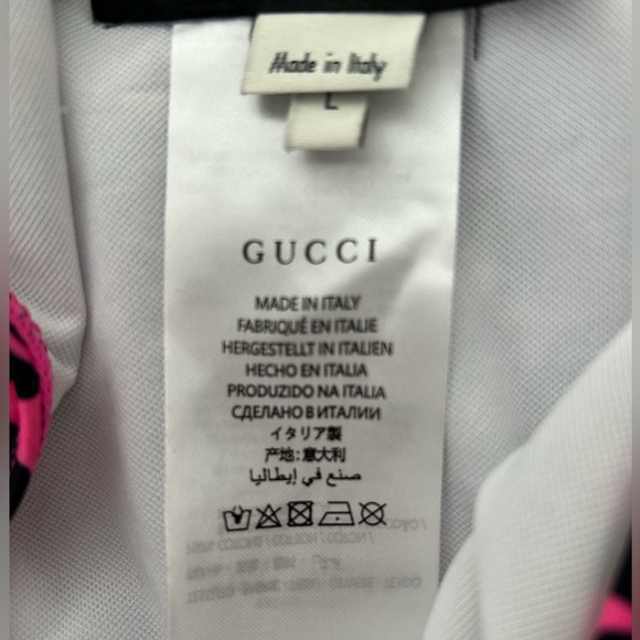 Gucci Pink and Black One-Shoulder Swim One Piece - Picture 6 of 11